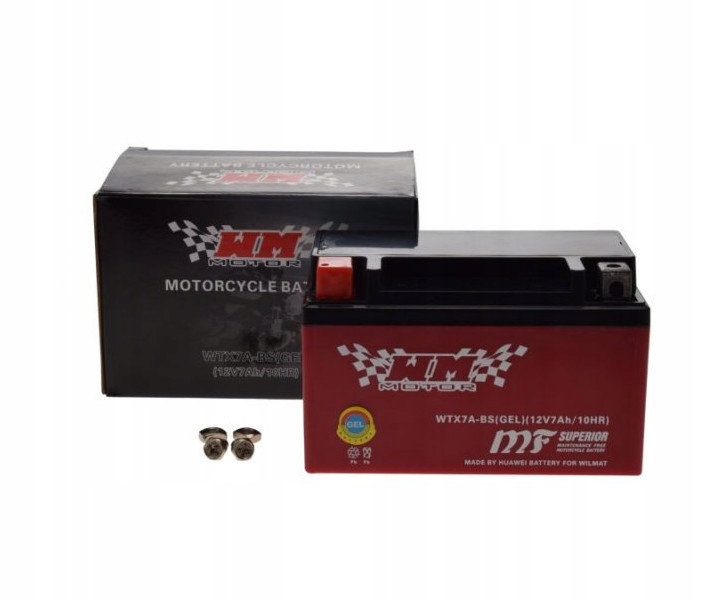 BATTERY ZELOWY GEL 12V 7AH FOR SKUTERA MOTOCYKLA 