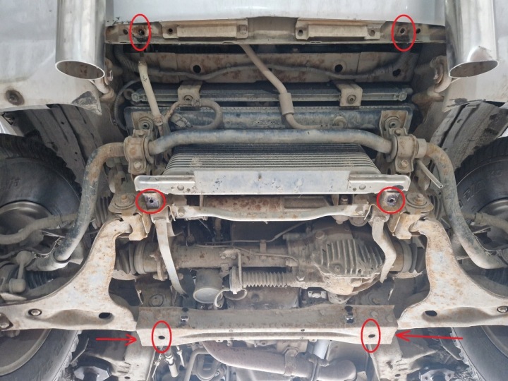 ACIER PROTECTION MOTEUR MITSUBISHI PAJERO 3 (V60, V70) VERS 2.0 (1999-2007)