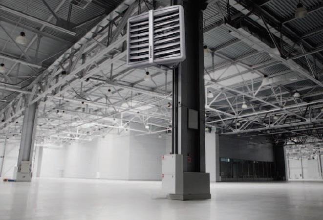 CHAUFFAGE AQUATIQUE CO 50 KW VERS GARAZU WARSZTATU SUR HALE SONNIGER CR2