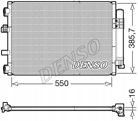 CONDENSER RADIATOR AIR CONDITIONER DCN10043 DENSO photo 1 - milautoparts-fr.ukrlive.com