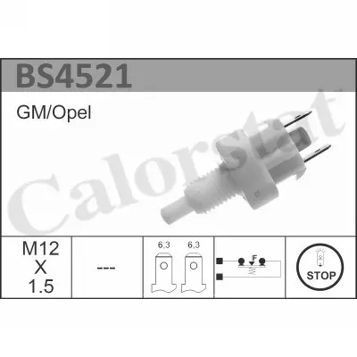 CALORSTAT BY VERNET CONMUTADOR DE LUZ LUZ DE FRENADO BS4521 