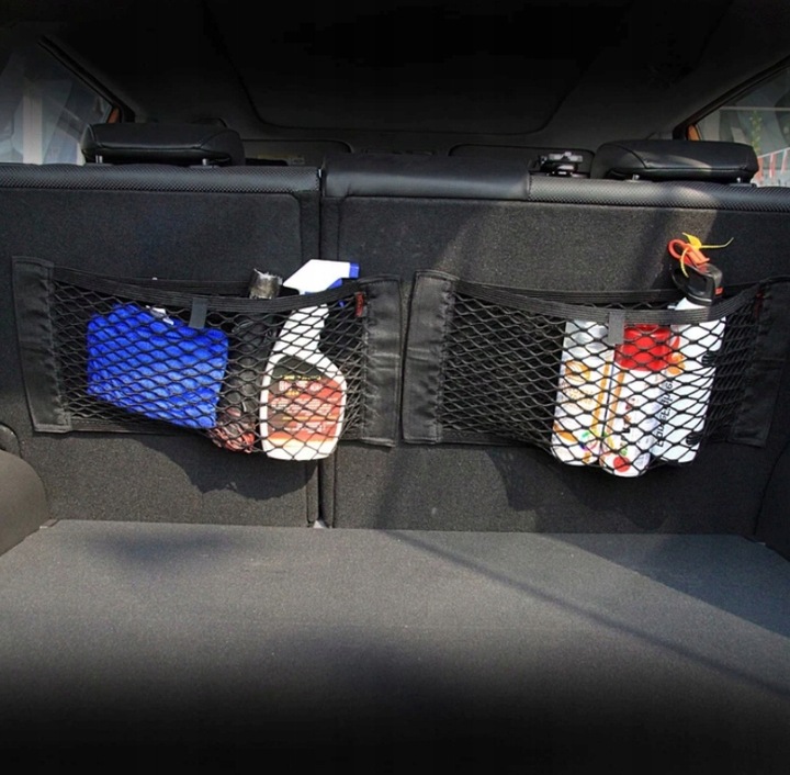 JUEGO ORGANIZADOR CON RED BOLSA PARA DE MALETERO AUTO COCHE AL RZEP POTENTE 