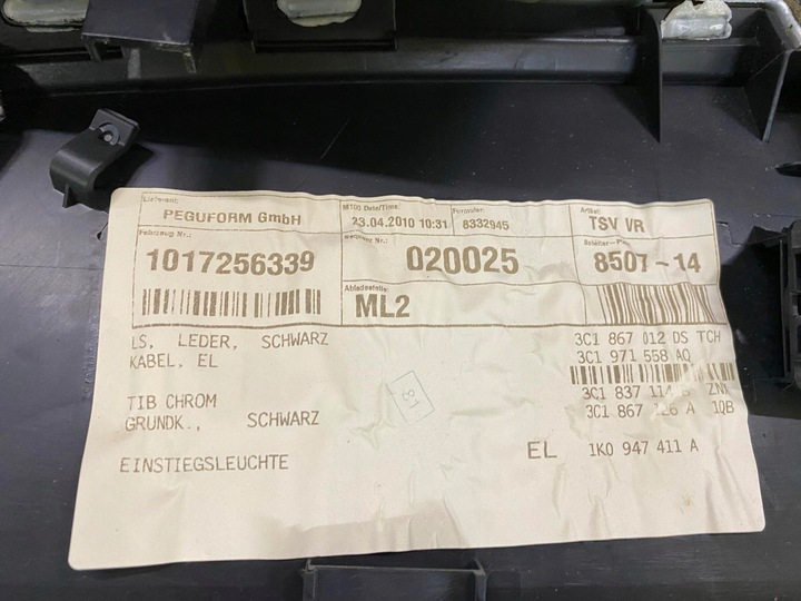 PREMIUM FORRO DE PUERTA DERECHA PARTE DELANTERA VW PASSAT B6 1K0947411A 