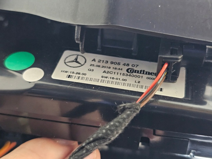 CHÂSSIS TUNNEL PANNEAU IDRIVE MERCEDES W213 PAD E CLIMATISATION CENDRIER HORLOGE LED