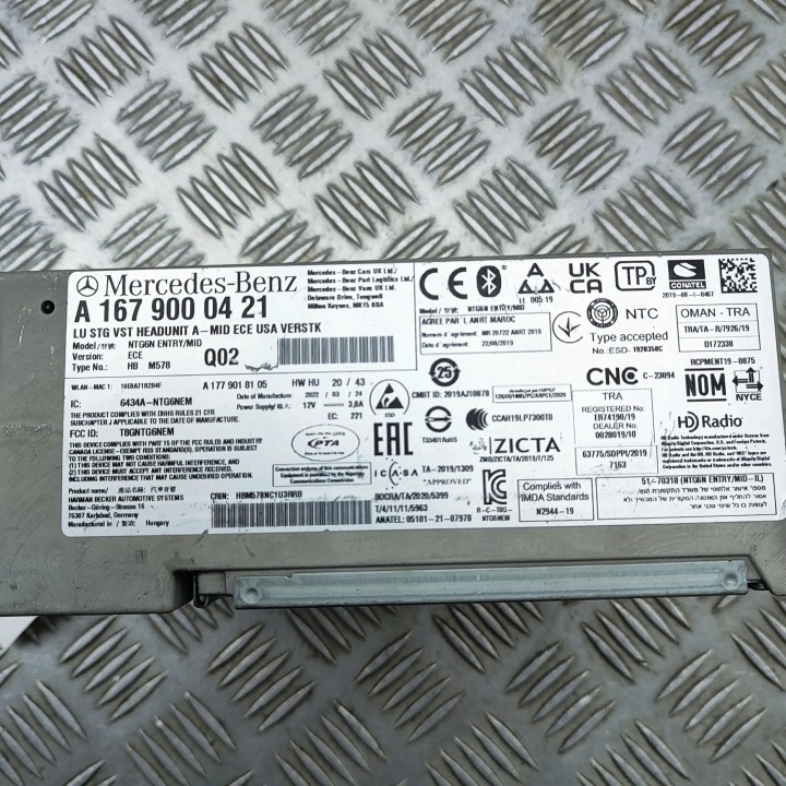 RADIO AVEC NAVIGATION MERCEDES-BENZ GLE (W167) A1679000421 34461941 3.0L 243KW