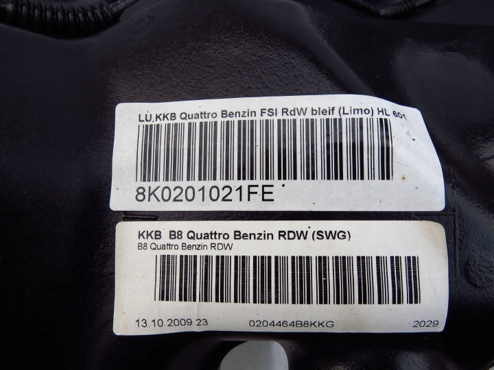 RÉSERVOIR CARBURANTS RÉSERVOIR ESSENCE QUATTRO 8K0201085 AUDI A4 B8