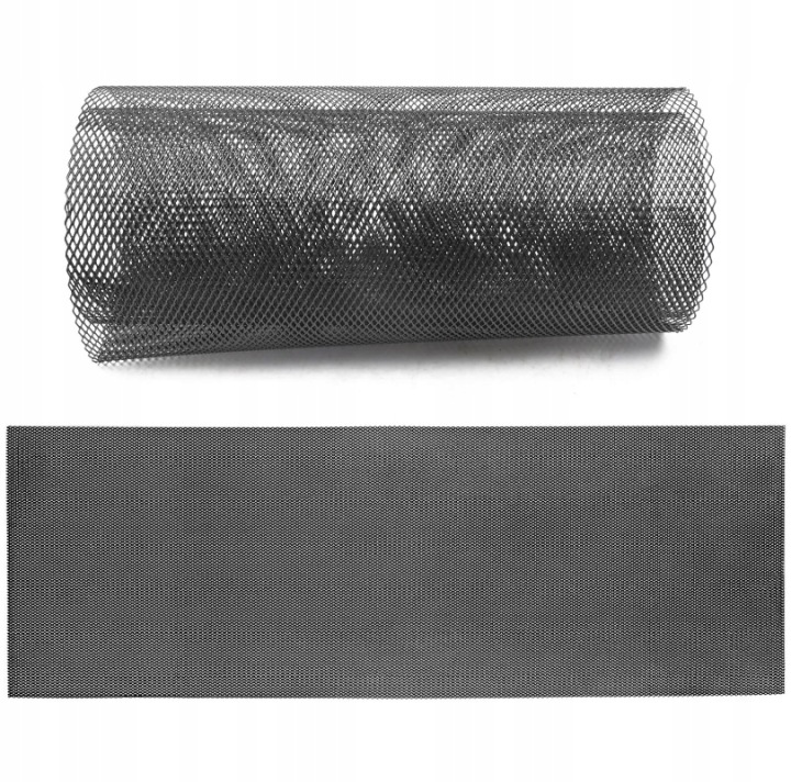 GRILLE ALUMINIUM TUNING KAMEI PARE-CHOCS CALANDRE GRILLE 100*33CM NOIR