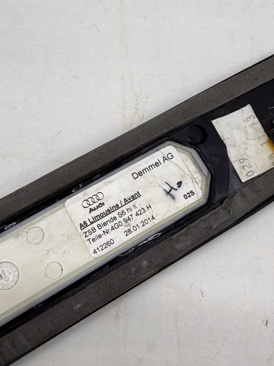 AUDI A6 S6 C7 MOULURE REVÊTEMENT SEUIL LED GAUCHE ARRIÈRE FONCTIONNEL ORIGINAL