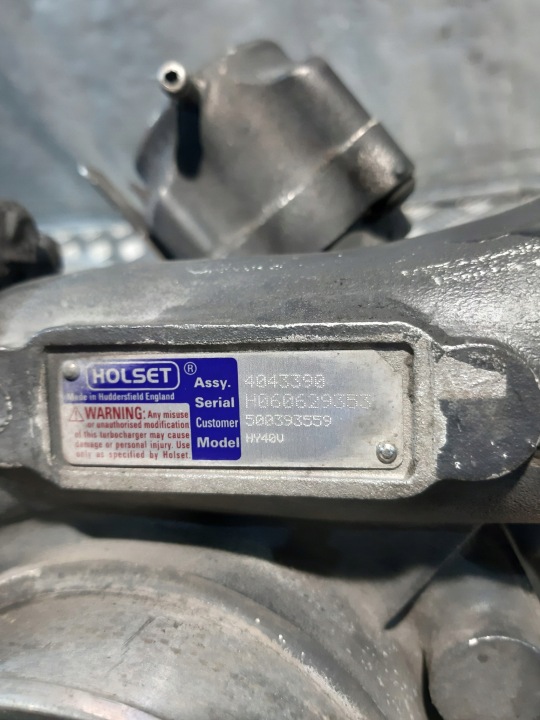 TURBOCOMPRESSEUR HOLSET HY40V