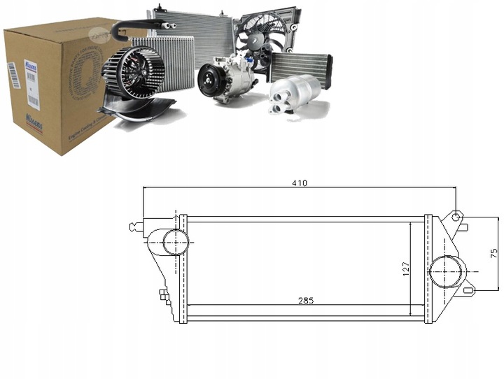 INTERCOOLER MINI (R50 R53) 1.4D 06.03-09.06 NISSEN photo 1 - milautoparts-fr.ukrlive.com