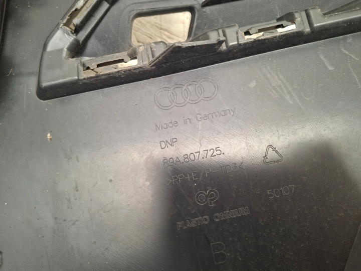PARE-CHOCS AVANT AVANT CHÂSSIS CALANDRE CALANDRE AUDI Q4 E-TRON 89A 89A807725
