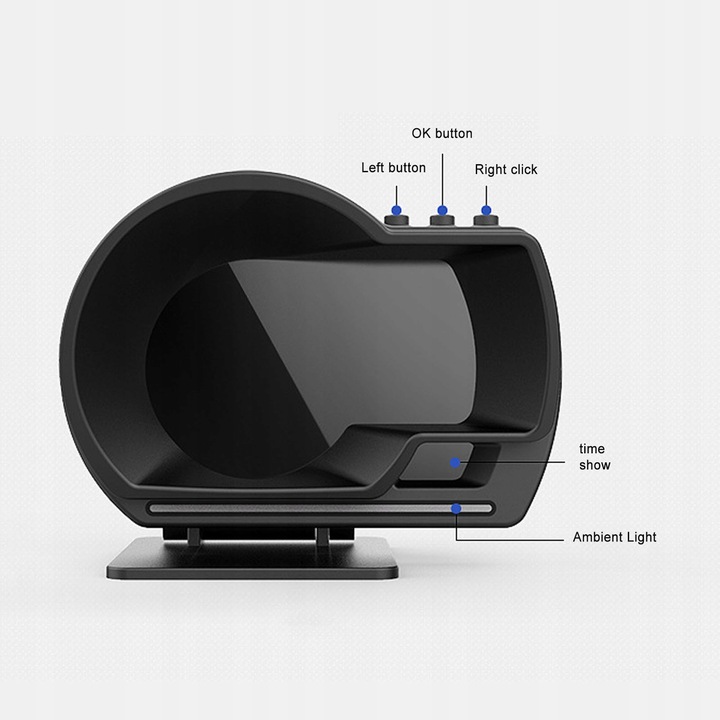 OBD2 GPS DISPLAY PRZEZIERNY HUD AUTO 