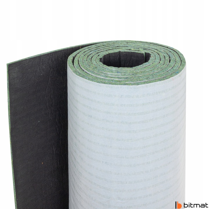 FEUTRE TAPIS INSONORISANT ÉPAISSE 15MM AVEC NOIRE WLOKNINA VERS CHAMBRES MOTEUR
