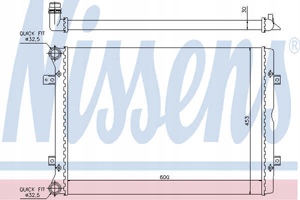 NISSENS 65014 RADIATEUR SYSTÈME REFROIDISSEMENT MOTEUR 65014 NIS 65014