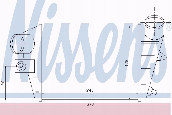 NISSENS 96698 RADIATEUR AIR DE CHARGE