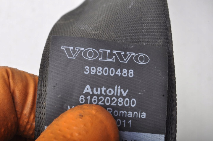 VOLVO V60 CEINTURE DE SÉCURITÉ DROIT ARRIÈRE ARRIÈRE 2 RANGÉE 39800488