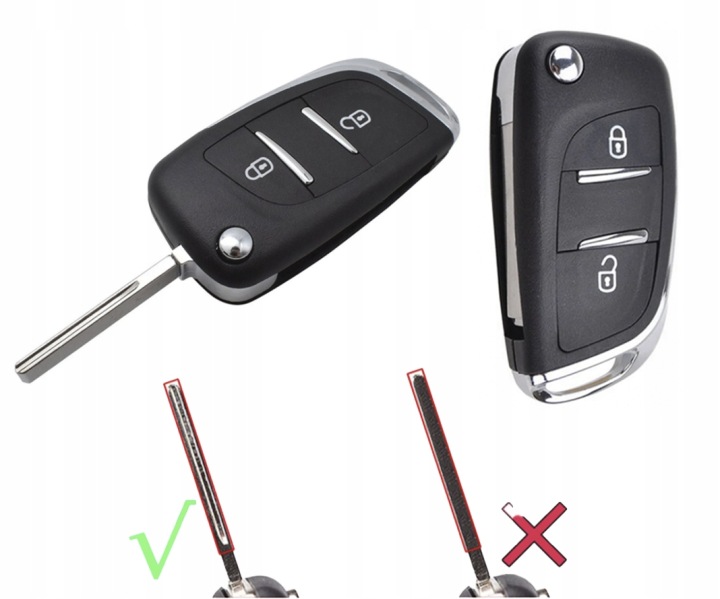 TÉLÉCOMMANDE CHÂSSIS CLÉ CITROEN C2 C3 207 307 308 PICASSO PARTENAIRE +NAKLE