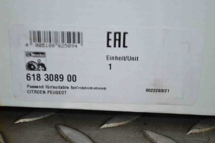 ENSEMBLE ADHÉRENCE CITROËN AX (ZA-_) 618308900 14393875 1.4L 49KW 1988
