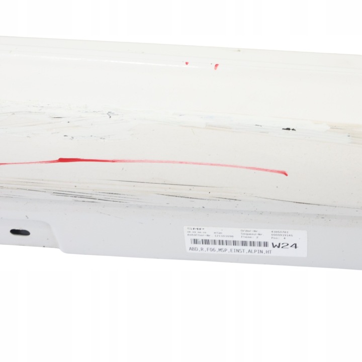 BMW F06 SEUIL DROIT MODULE MOULURE SEUIL ALPINWEISS 3 BLANC 300
