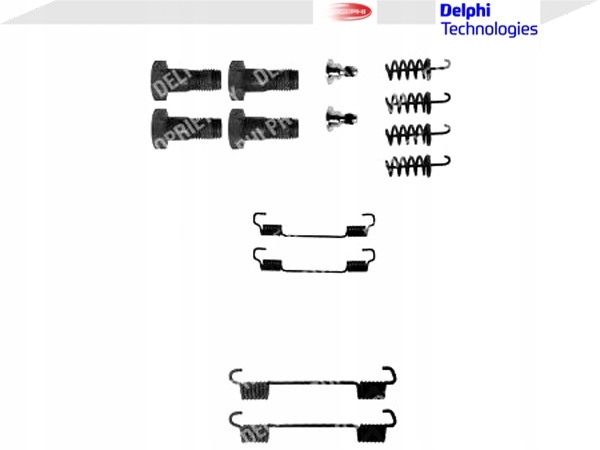 DELPHI LY1198 JUEGO INSTALACYJNY ZAPATAS DE FRENADO 