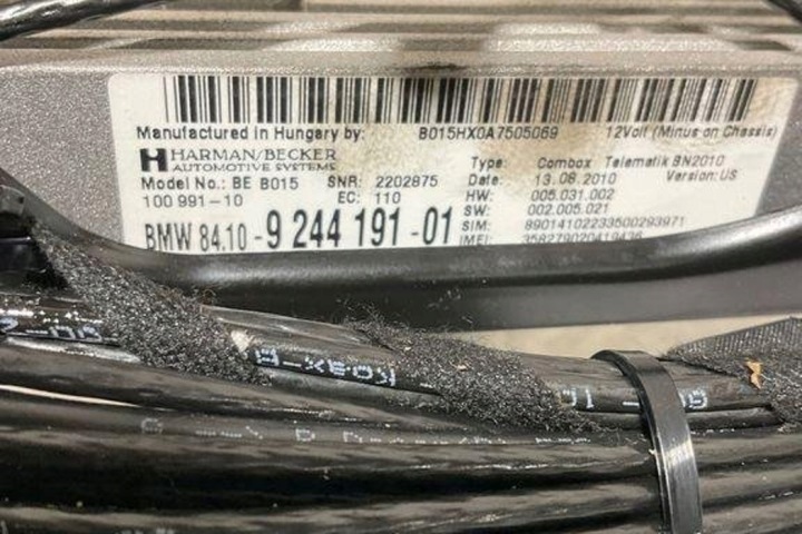 MODULE BLUETOTH BMW 7 (F01, F02) 9244191 4.4L GASOLINE 2010