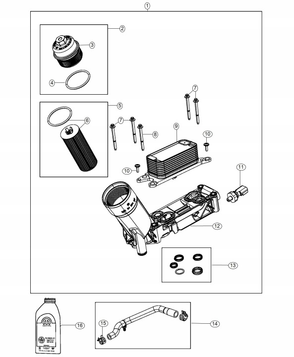 CAPTEUR PRESSION HUILES CHRYSLER DODGE JEEP 3.6 5.7 6.4 19-24 68334877AA