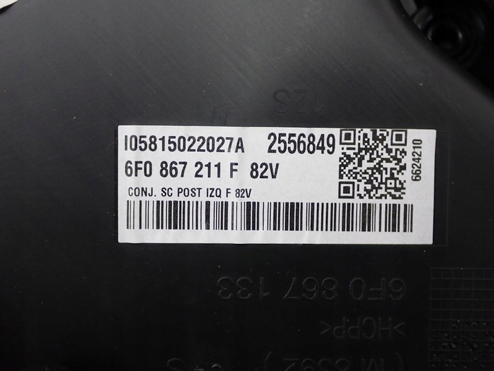 FORRO FORRO DE PUERTA IZQUIERDO PARTE TRASERA 6F0867211F SEAT IBIZA V 6F 20R 