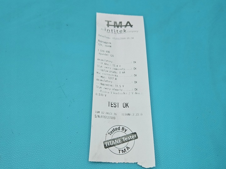 TEST DÉMARREUR I20 III 2020- 1.2 16V (G4LF) 36100-07100
