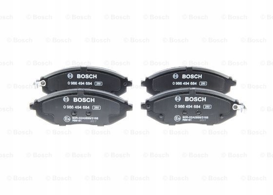 BOSCH PLAQUETTES FREIN CHEVROLET DROIT SPARK 1,0-1,2 10-15
