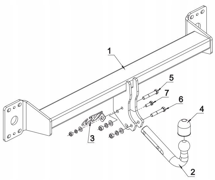 BARRA DE REMOLQUE GANCHO DE REMOLQUE PARA PORSCHE CAYENNE SUV OD10+MODUL 