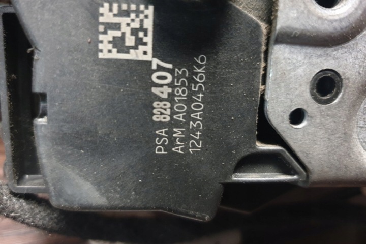 SERRURE DROITS AVANT PORTES CITROËN BERLINGO (B9) A01853 1.6L DIESEL 66KW