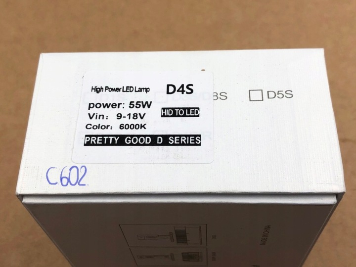 D4S AMPOULE POSTCOMBUSTION MARKER PHARES LED BARWA FROIDE 6000K 55W 9-18V CAN-BUS