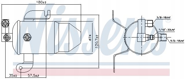 DÉSHYDRATEUR NISSENS 95011 BERLINGO/P306