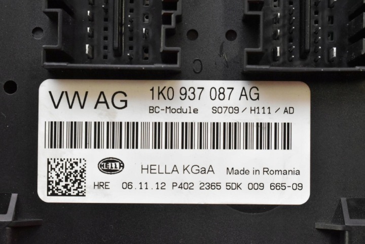 MODULE CONFORT 1K0937087AG SKODA SUPERB 2 II 2.0 TDI 140 KM 4X4 08-13