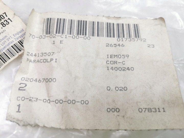 AMORTISSEUR PARE-CHOCS DROIT ARRIÈRE OPEL CORSA C OE 1400240 24413507
