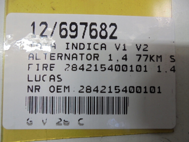 TATA INDICA V1 V2 ALTERNATEUR 284215400101 1,4