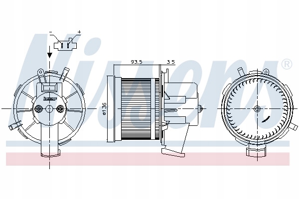 VENTILATEUR FIAT PANDA 03- NISSENS 87301
