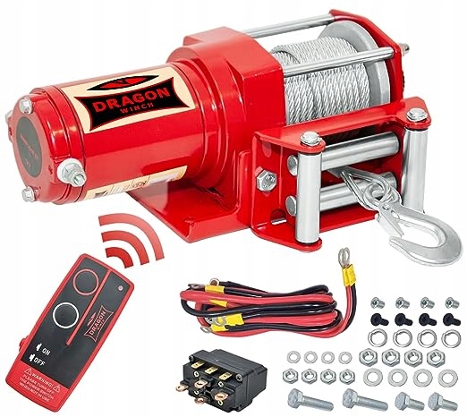 PREMIUM WYCIAGARKA ELÉCTRICA DRAGON WINCH 2500ST 1133KG CONTROL REMOTO 0,9KM 12V 