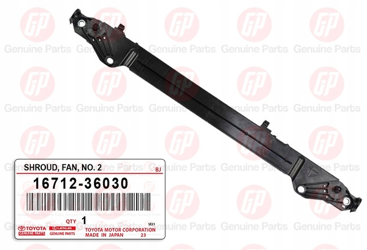 TOYOTA RAV4 12-18 SUPERIOR BRIDA SOPORTE DEL RADIADOR 1671236030 ORIGINAL 