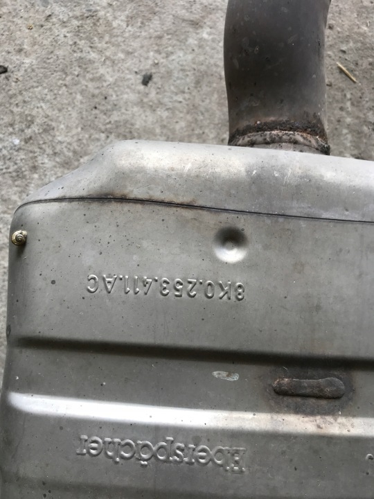 SILENCIEUX CENTRAL AUDI A4 B8, A5 8K0253411AC 8K0253211M