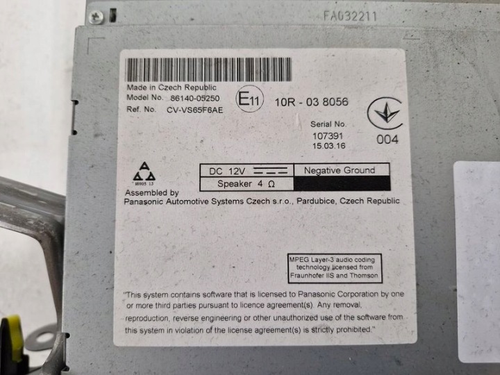 TOYOTA AVENSIS T27 LIFT T29 RADIO NAVIGATION NAVI MONITEUR ÉCRAN MONITEUR