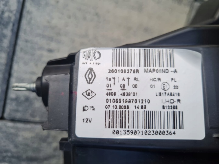 RENAULT CLIO V 5 COMPLET PHARES COMPLET LED PURE VISION NOCTURNE 260109379R 260607647R