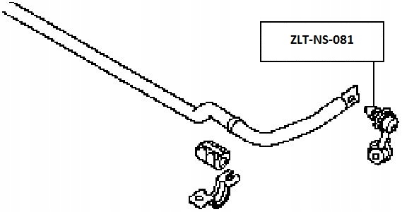 CONNECTEUR STABILISATEUR ARRIÈRE NISSAN PATHFINDER R51M 05- DROIT