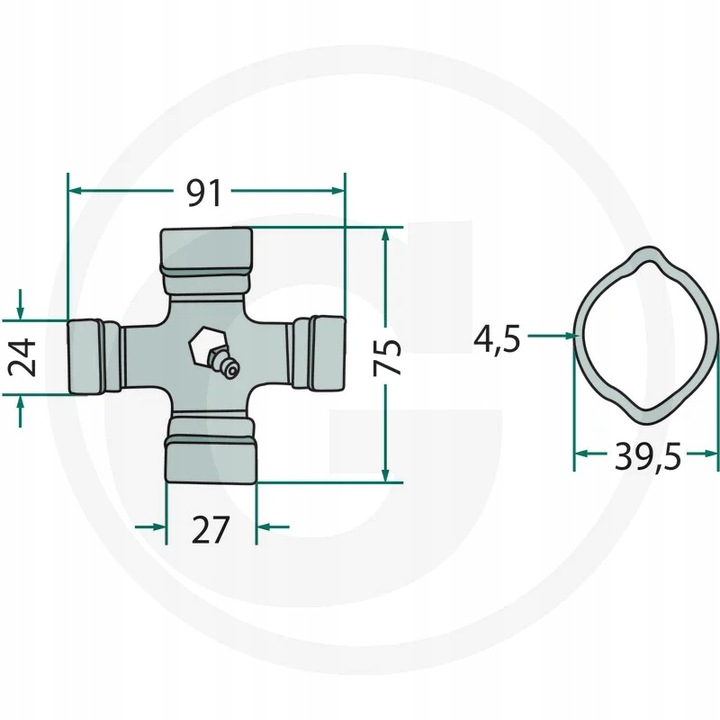 MUÑÓN SZEROKOKATNY WEASLER F238 AW21-80° 