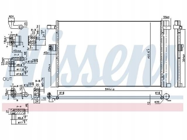 CONDENSADOR DE ACONDICIONADOR BMW X3 G01 F97 2.0 3.0 17-20 G01 2.0 18- 