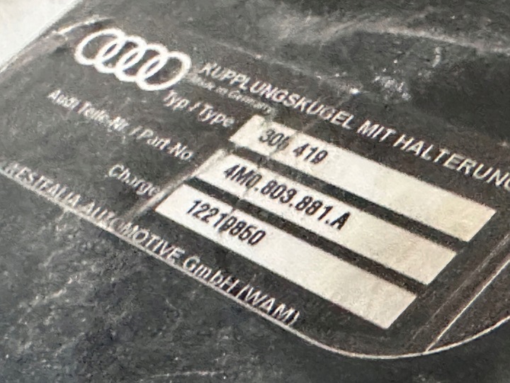 AUDI Q7 4M 2020 AVEC ARRIÈRE CROCHET ATTELAGE ENSEMBLE