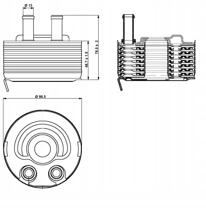 NRF 31353 RADIATEUR HUILES HUILE MOTEUR
