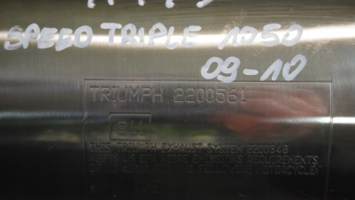 H143 TRIUMPH SPEED TRIPLE 1050 09-10 SILENCIEUX ÉCHAPPEMENTS JEU T2200561