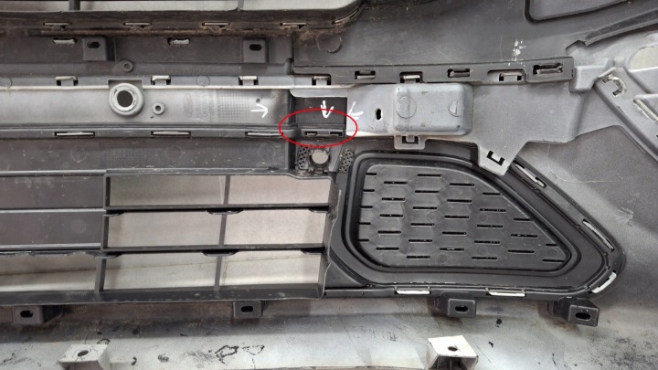 PARE-CHOCS AVANT AVANT FORD TRANSIT CUSTOM SPORT LIFT 17-22