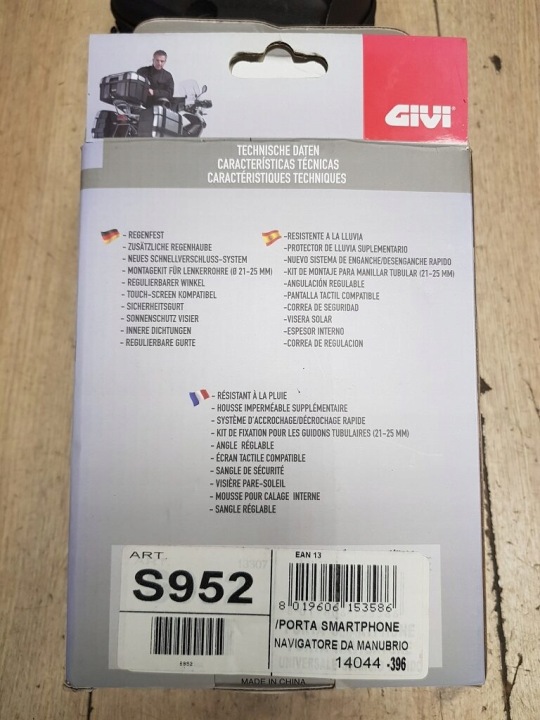 GIVI S952 RÉSISTANT À L'EAU ÉTUI SUR GPS